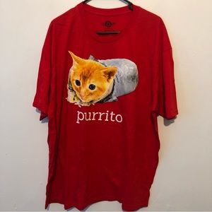 Purrito t-shirt sz 2X